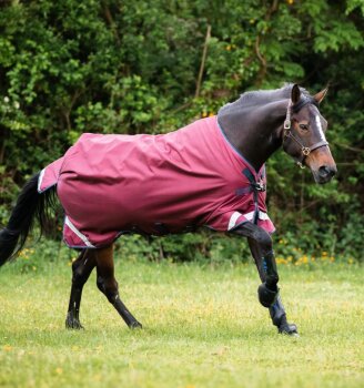 Horseware Weidedecke RAMBO Original Turnout Lite 0g, LA, burgundy/burgundy/teal/navy