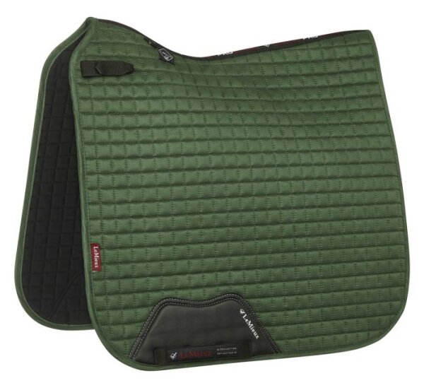 Le Mieux Schabracke Suede Dressage Square, L, hunter green, DR