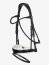 Le Mieux Kudos Trense Patent Dressage Bridle, black/white