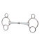 beris 3-Ring Gebiss, einfach gebrochen, medium