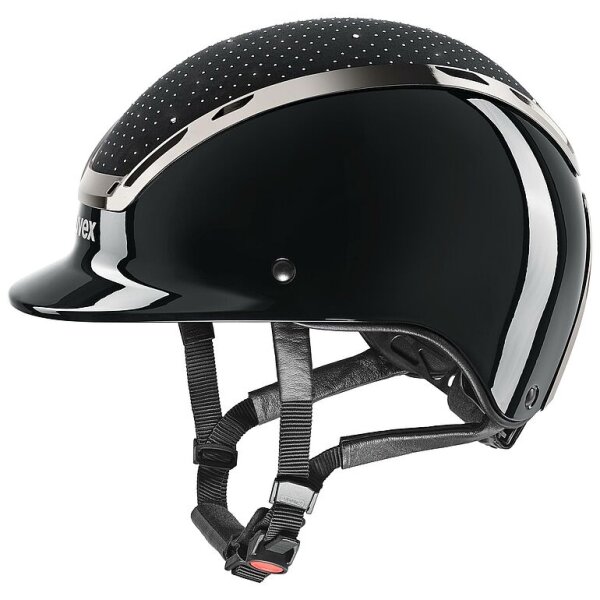 uvex Reithelm exxeed glow, black-black