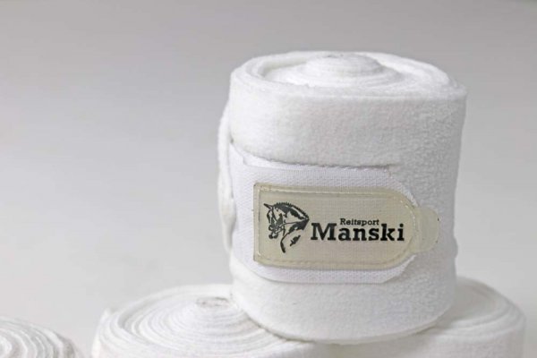 Manski Fleecebandagen white