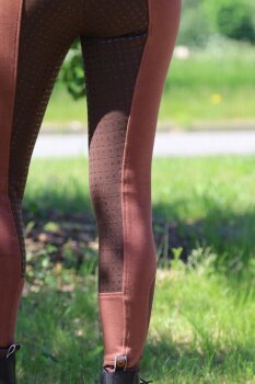 Manski Damen Reithose LOTTA Grip pioro brown/darkbrown 36