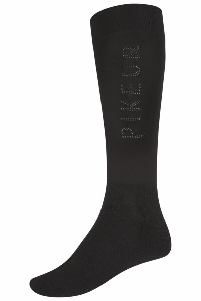 Pikeur Damen Kniestrümpfe KNEE SOCKS STUDS 6733 Sports, black