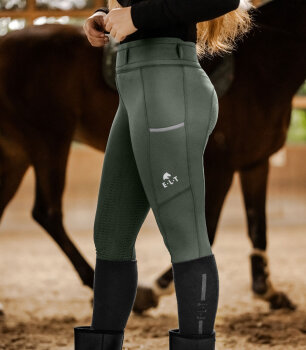 E.L.T Thermo Reitleggings ELLA, dunkeloliv