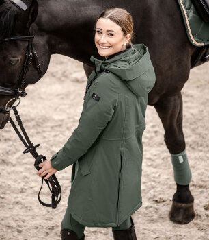E.L.T Damen Winter-Performance-Reitparka ONTARIO dunkeloliv