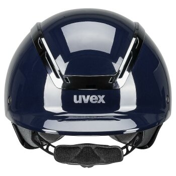 uvex Reithelm exxeed shiny chrome, navy