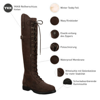 Suedwind Damen Reitstiefel LONGFORD waxy brown