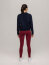 Tommy Hilfiger Damen Reitleggings VERMONT Vollbesatz rouge