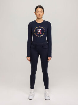 Tommy Hilfiger Damen Reitleggings VERMONT Vollbesatz desert sky