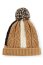 Boss Equestrian Beanie BOBBLE SIGNATURE COLOUR BLOCK camel