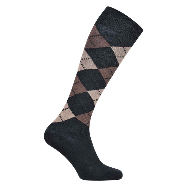 HV Polo Socken ARGYLE black-basalt