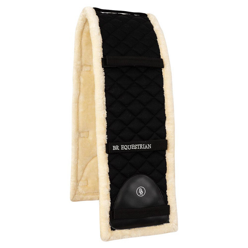 BR Longiergurt-Unterlage Artificial Fur, schwarz/natur Full