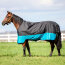 Horseware Weidedecke MIO Med 200g, black/turquoise/black