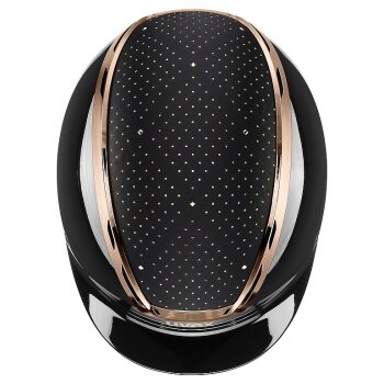 uvex Reithelm exxeed glow, black-rosé