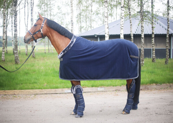 Bucas Transportgamaschen Show-Line, navy/grey COB