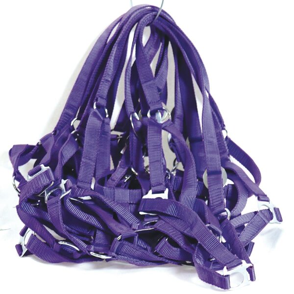 Manski Halfter Nylon 10er Pack, lila X-Warmblut