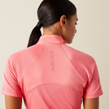 Ariat Damen Funktionsshirt SOQUEL ¼ Zip, coral paradise