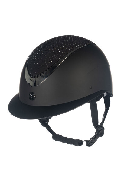 HKM Reithelm ALARION DIAMOND schwarz/silber