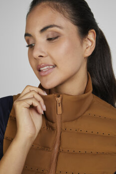 Pikeur Damen Hybridweste 7003, golden caramel 36