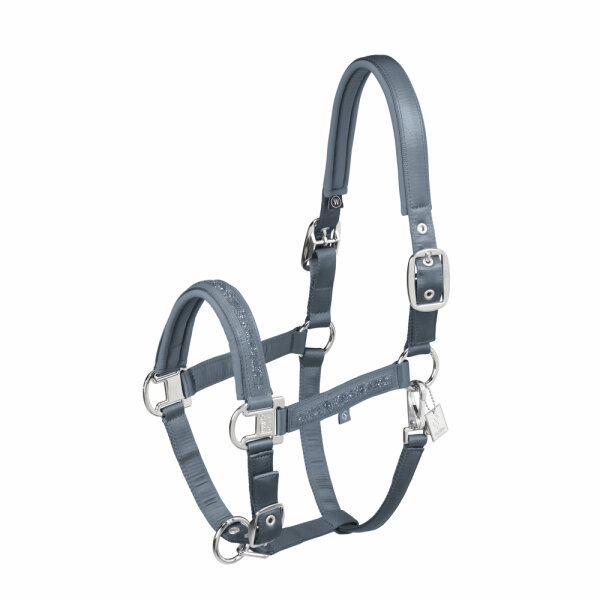 Eskadron Halfter MATTGLOSS JEWEL DOUBLE PIN Classic Sports 25 S/S steel blue