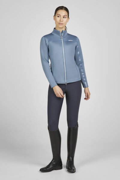 Eskadron Damen ZIP-SHIRT Classic Sports 25 S/S steel blue