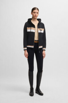 Boss Equestrian Damen Zip Hoodie RIVA black