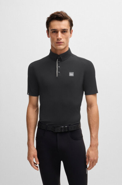 Boss Equestrian Herren Trainingsshirt Stripes MATT black