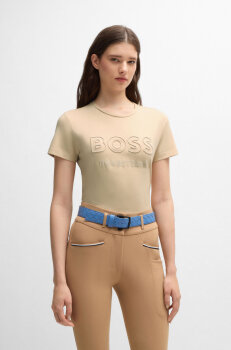 Boss Equestrian Damen T-Shirt Logo MAYA sand