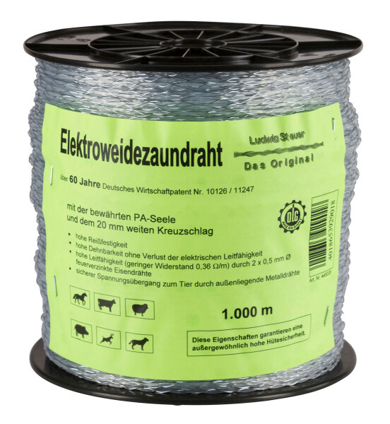 Kerbl Original Steuer-Litze, 1.000m