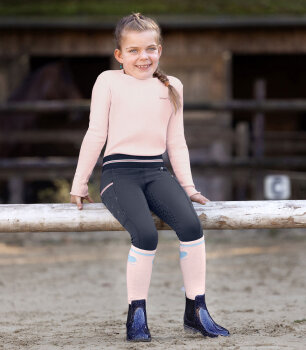 E.L.T Kinder Reitsocken GLITTER KIDS, zartrosa/mint/nachtblau, 3er Pack