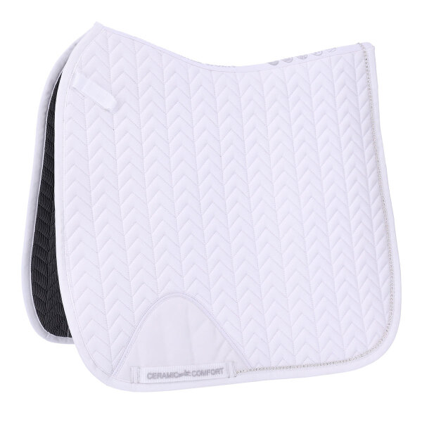 Schockemöhle Sports Dressurschabracke POWER PAD CERAMICA D STYLE white