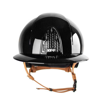 Kep Reithelm Cromo smart, polish black, beige, Polo Visor Size M <58