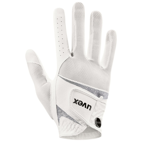 uvex Reithandschuhe sumair glamour, white-silver