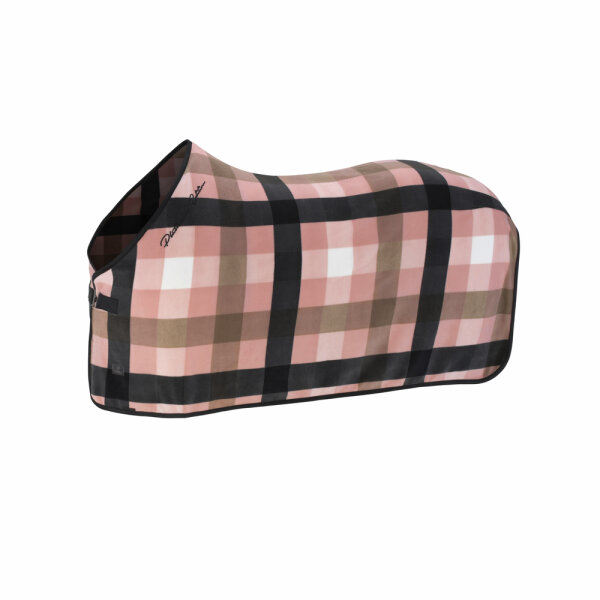 Eskadron Abschwitzdecke FLEECE CHECK Platinum25 soft rouge-white-black-smoky taupe