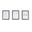 Eskadron Wandbilder SET OF 3 Platinum25 white-black