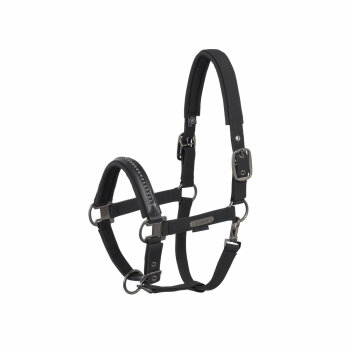Eskadron Halfter SOFTSHELL PEARLS DOUBLE PIN Platinum25 black