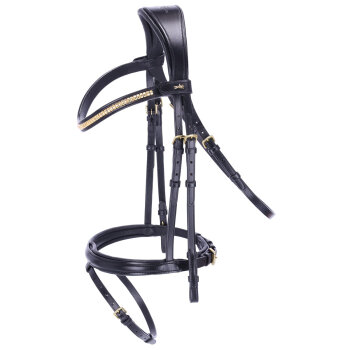 Schockemöhle Sports Trense MONZA C black/gold