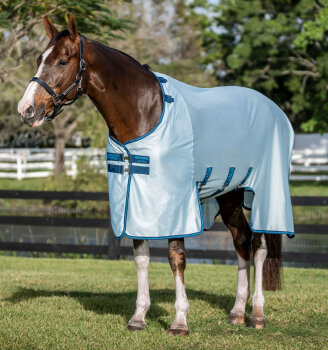 Horseware Fliegendecke AMIGO BUG BUSTER, azure blue/navy/electric blue