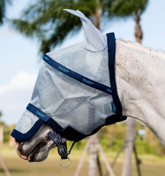 Horseware Fliegenmaske RAMBO, azure blue/navy/electric blue
