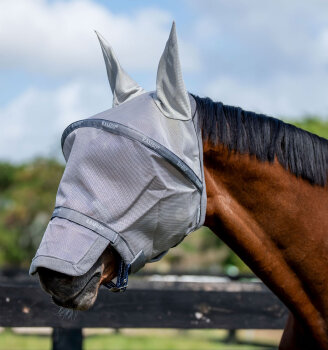 Horseware Fliegenmaske RAMBO, silver/titanium grey/silver