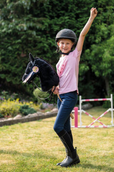 HKM Turnierschleife HOBBY HORSING dunkelblau/rosa