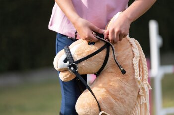 HKM Stirnbänder (3er Set) HOBBY HORSING blau/silber