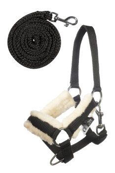 HKM Halfter und Strick HOBBY HORSING schwarz