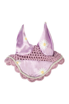 HKM Fliegenhaube Print HOBBY HORSING violett Gänseblümchen