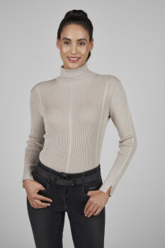 Pikeur Damen Pullover KNITTED ROLLNECK #8271 Sports, pale grey