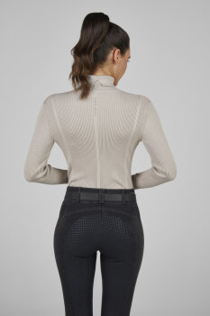 Pikeur Damen Pullover KNITTED ROLLNECK #8271 Sports, pale grey