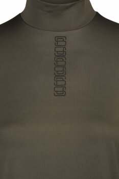 Pikeur Damen Funktionsshirt STUDS SHIRT #8273 Sports, deep khaki