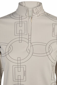 Pikeur Damen Funktionsshirt ZIP SHIRT #8284 Selection, pale grey