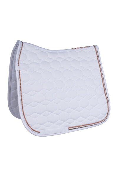 HKM Schabracke ROSEGOLD GLAMOUR weiß/roségold